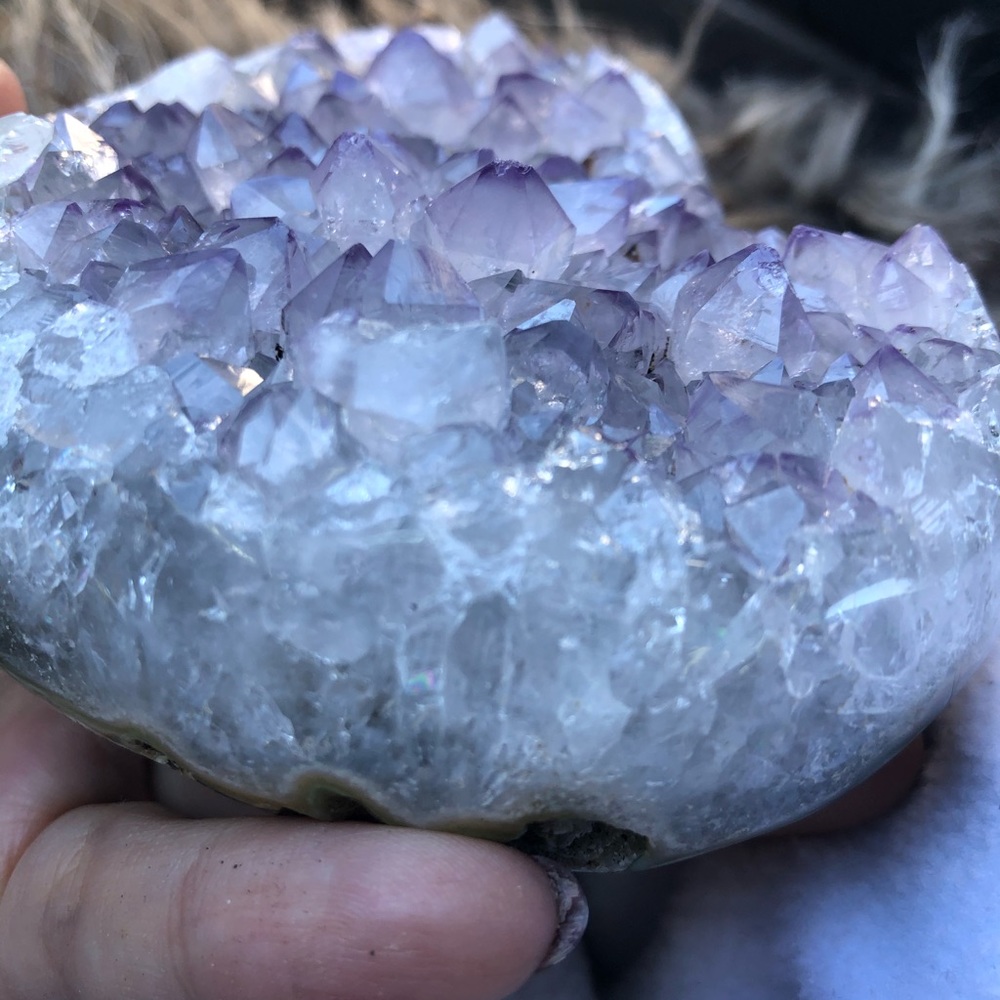 Valentine’s lilac amethyst heart from Brazil